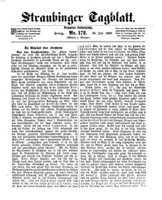 Straubinger Tagblatt Freitag 30. Juli 1869