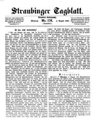 Straubinger Tagblatt Mittwoch 4. August 1869