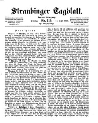 Straubinger Tagblatt Dienstag 14. September 1869