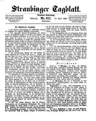 Straubinger Tagblatt Mittwoch 15. September 1869