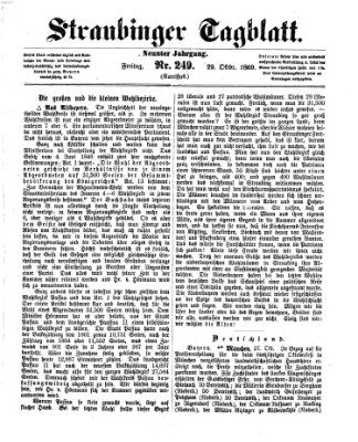 Straubinger Tagblatt Freitag 29. Oktober 1869