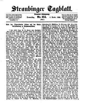 Straubinger Tagblatt Donnerstag 4. November 1869