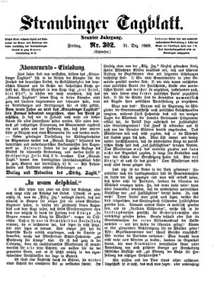 Straubinger Tagblatt Freitag 31. Dezember 1869