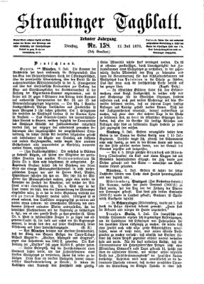 Straubinger Tagblatt Dienstag 12. Juli 1870