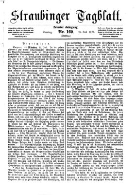 Straubinger Tagblatt Sonntag 24. Juli 1870