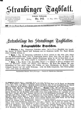 Straubinger Tagblatt Freitag 12. August 1870