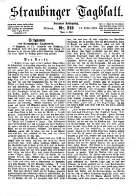 Straubinger Tagblatt Mittwoch 19. Oktober 1870