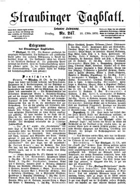 Straubinger Tagblatt Dienstag 25. Oktober 1870