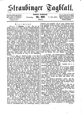 Straubinger Tagblatt Donnerstag 17. November 1870