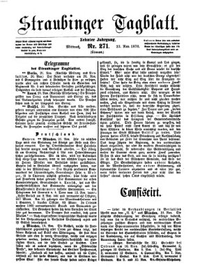 Straubinger Tagblatt Mittwoch 23. November 1870