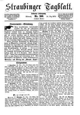 Straubinger Tagblatt Mittwoch 28. Dezember 1870