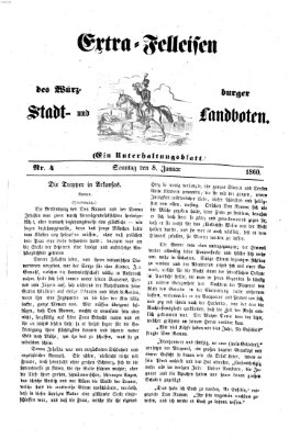 Extra-Felleisen (Würzburger Stadt- und Landbote) Sonntag 8. Januar 1860