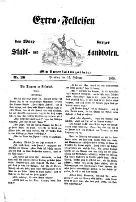 Extra-Felleisen (Würzburger Stadt- und Landbote) Dienstag 14. Februar 1860