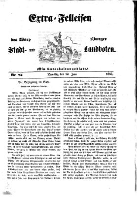 Extra-Felleisen (Würzburger Stadt- und Landbote) Dienstag 19. Juni 1860