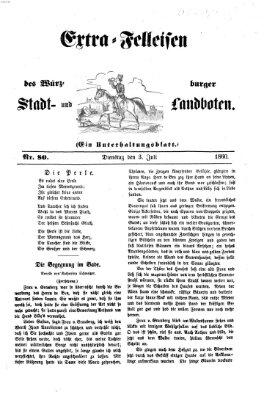 Extra-Felleisen (Würzburger Stadt- und Landbote) Dienstag 3. Juli 1860