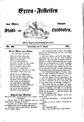 Extra-Felleisen (Würzburger Stadt- und Landbote) Donnerstag 9. August 1860