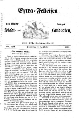 Extra-Felleisen (Würzburger Stadt- und Landbote) Donnerstag 4. Oktober 1860