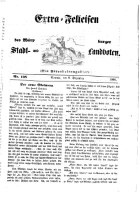 Extra-Felleisen (Würzburger Stadt- und Landbote) Sonntag 9. Dezember 1860