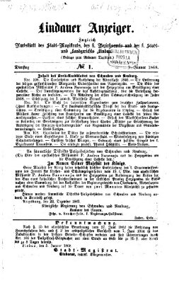 Lindauer Anzeiger (Lindauer Tagblatt für Stadt und Land) Dienstag 7. Januar 1868