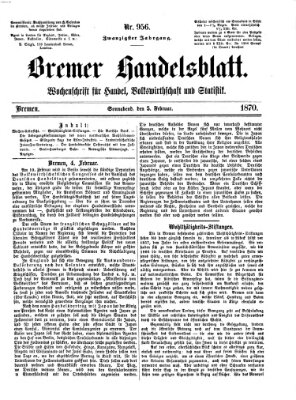 Bremer Handelsblatt Samstag 5. Februar 1870