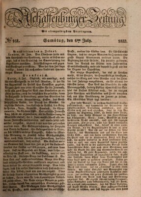 Aschaffenburger Zeitung Samstag 6. Juli 1833