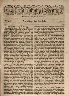 Aschaffenburger Zeitung Dienstag 9. Juli 1833