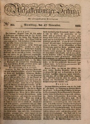 Aschaffenburger Zeitung Montag 4. November 1833