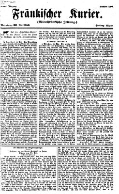 Fränkischer Kurier Freitag 30. Mai 1856