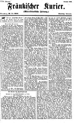 Fränkischer Kurier Samstag 31. Mai 1856