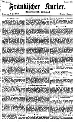 Fränkischer Kurier Montag 2. Juni 1856