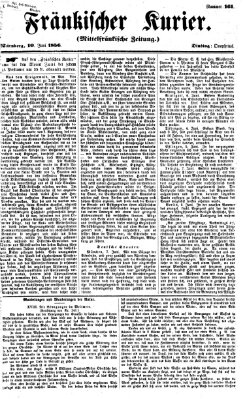 Fränkischer Kurier Dienstag 10. Juni 1856