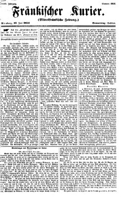 Fränkischer Kurier Donnerstag 12. Juni 1856