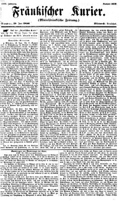 Fränkischer Kurier Mittwoch 18. Juni 1856