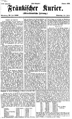 Fränkischer Kurier Samstag 28. Juni 1856