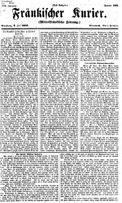 Fränkischer Kurier Mittwoch 2. Juli 1856