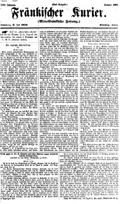 Fränkischer Kurier Sonntag 6. Juli 1856