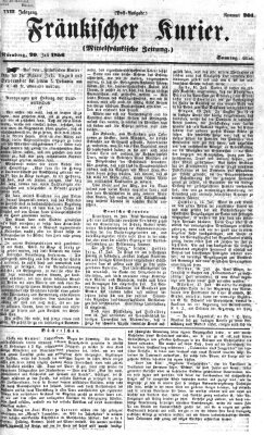 Fränkischer Kurier Sonntag 20. Juli 1856