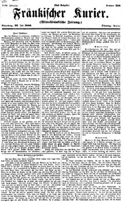 Fränkischer Kurier Dienstag 29. Juli 1856