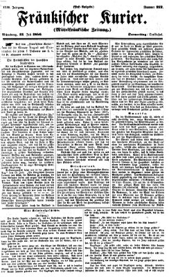 Fränkischer Kurier Donnerstag 31. Juli 1856