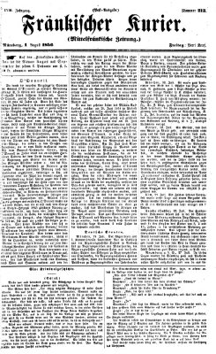 Fränkischer Kurier Freitag 1. August 1856