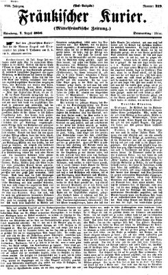 Fränkischer Kurier Donnerstag 7. August 1856