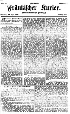 Fränkischer Kurier Dienstag 12. August 1856