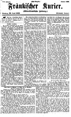 Fränkischer Kurier Mittwoch 20. August 1856