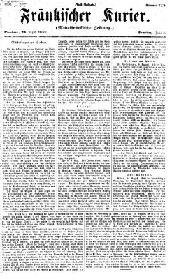 Fränkischer Kurier Samstag 23. August 1856