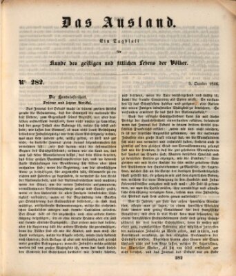 Das Ausland Freitag 9. Oktober 1846