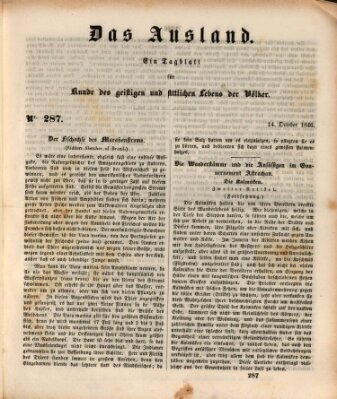 Das Ausland Mittwoch 14. Oktober 1846