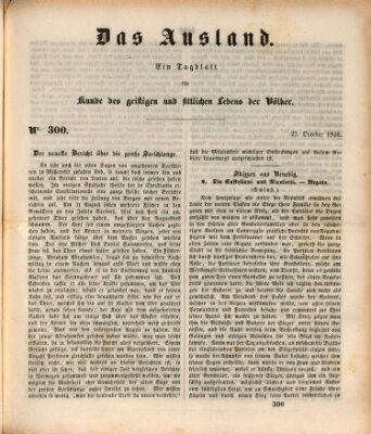 Das Ausland Dienstag 27. Oktober 1846