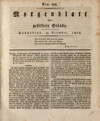 Morgenblatt für gebildete Stände Samstag 24. Dezember 1808