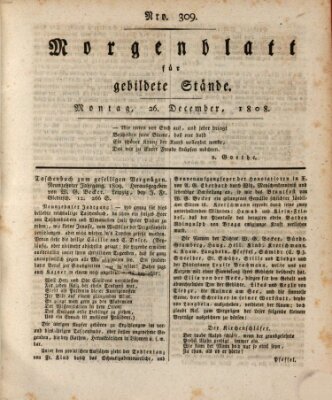 Morgenblatt für gebildete Stände Montag 26. Dezember 1808