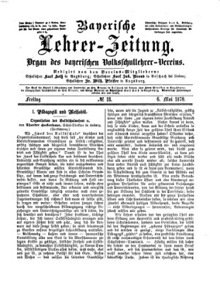 Bayerische Lehrerzeitung Freitag 6. Mai 1870